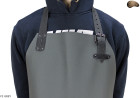 Leather protective apron F2 GREY/butcher/welding/chef/barbecue/locksmith