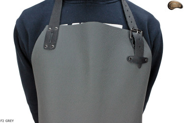 Leather protective apron F2 GREY/butcher/welding/chef/barbecue/locksmith
