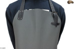Leather protective apron F2 GREY/butcher/welding/chef/barbecue/locksmith