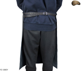 Leather protective apron F2 GREY/butcher/welding/chef/barbecue/locksmith