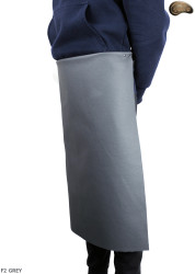 Leather protective apron F2 GREY/butcher/welding/chef/barbecue/locksmith