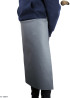 Leather protective apron F2 GREY/butcher/welding/chef/barbecue/locksmith
