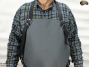 Leather protective apron F4 GREY/butcher/welding/chef/barbecue/locksmith