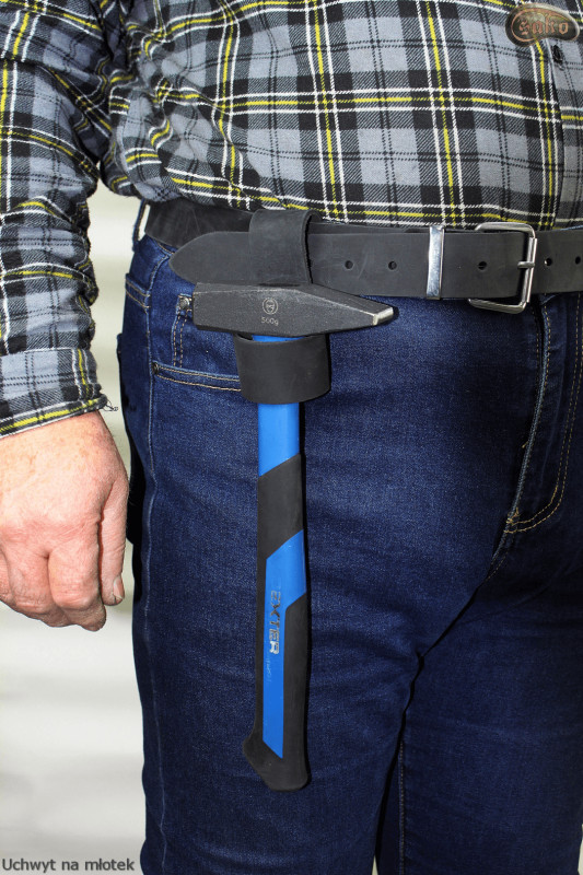 Hammer holder for tool belt/mechanic's belt