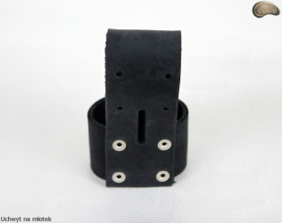 Hammer holder for tool belt/mechanic's belt