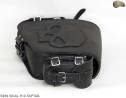 LEATHER SADDLEBAG S494 SKULL H-D SOFTAIL