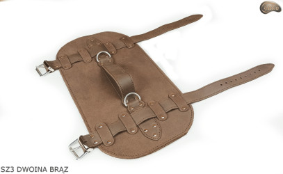 Šle SZ3 hnědá /pás na deku, karimatku, spací pytel, bundu, na kolo/motocykl