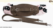 Šle SZ4 hnědá /pás na deku, karimatku, spací pytel, bundu, na kolo/motocykl