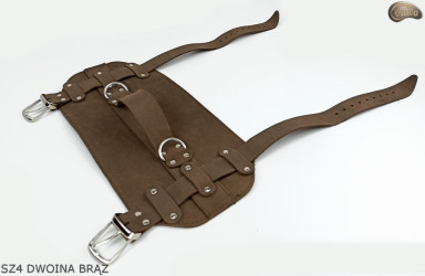 Šle SZ4 hnědá /pás na deku, karimatku, spací pytel, bundu, na kolo/motocykl