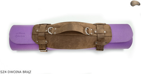 Šle SZ4 hnědá /pás na deku, karimatku, spací pytel, bundu, na kolo/motocykl