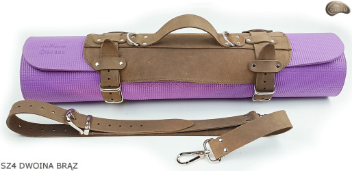 Šle SZ4 hnědá /pás na deku, karimatku, spací pytel, bundu, na kolo/motocykl