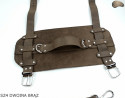 Šle SZ4 hnědá /pás na deku, karimatku, spací pytel, bundu, na kolo/motocykl