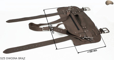 Šle SZ5 hnědá /pás na deku, karimatku, spací pytel, bundu, na kolo/motocykl