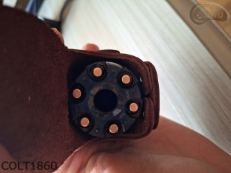 E3 KROKODYL obal pouzdra na buben revolveru Remington ráže 44 COLT1860