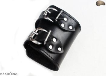 Bracelet en cuir B7 goth rock metal punk