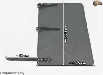 Protège-cuisses en cuir pour ceinture de pantalon GREY