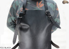 Leather protective apron F21 BLACK/butcher/welding/chef/barbecue/locksmith