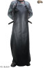 Kožená ochranná zástěra F21 BLACK/řezník/svářeč/kuchař/grilovač/zámečník