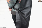 Leather protective apron F21 BLACK/butcher/welding/chef/barbecue/locksmith