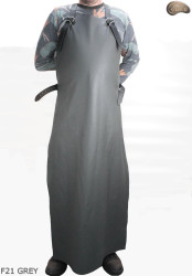 Bőr védőkötény F21 GREY/hentes/hegesztő/szakács/barbecue/lakatos