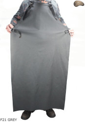Kožená ochranná zástěra F21 GREY/řezník/svářeč/kuchař/grilovač/zámečník