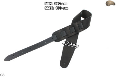 G3 guitar strap, double-sided leather strap for electric bass guitar