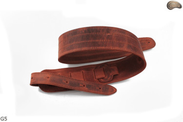 Popruh pro elektrickou/basovou kytaru G5 z přírodní kůže