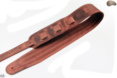 Popruh pro elektrickou/basovou kytaru G5 z přírodní kůže