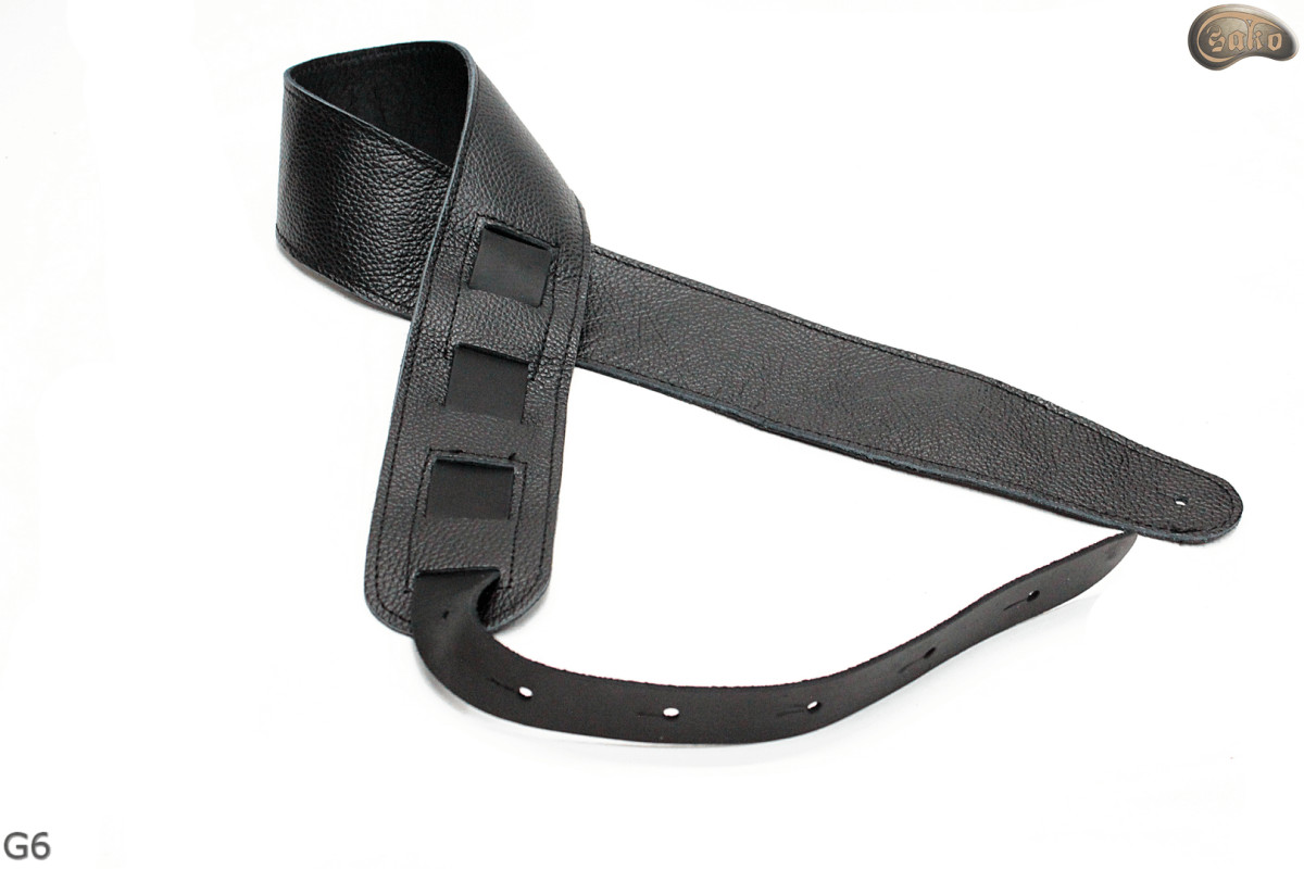 G6 guitar strap, double-sided leather strap for electric bass guitar