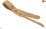 Sangle pour guitare électrique/basse G7 en cuir naturel