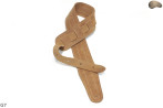 Sangle pour guitare électrique/basse G7 en cuir naturel