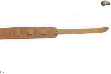 G electric/bass guitar strap, genuine leather