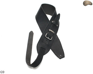 Nastavitelný řemen na elektrickou/basovou kytaru G9, přírodní kůže