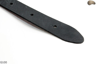 Popruh na elektrickou/basovou kytaru G100 BLUE přírodní kůže, oboustranný