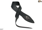 Popruh na elektrickou/basovou kytaru G637 SKULL přírodní kůže