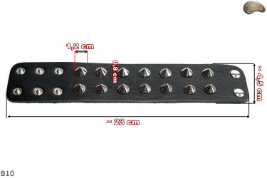 Bracelet B10 goth rock metal punk