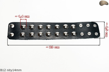 Bracelet B12 goth rock metal punk