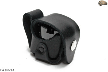 E4 BLACK GLOSSY holster case for the cylinder/magazine of the 1873 Colt Peacemaker revolver, caliber .44