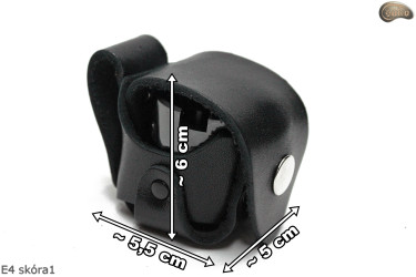 Pouzdro E4 BLACK GLOSSY na buben/zásobník revolveru 1873 Colt Peacemaker kal.44