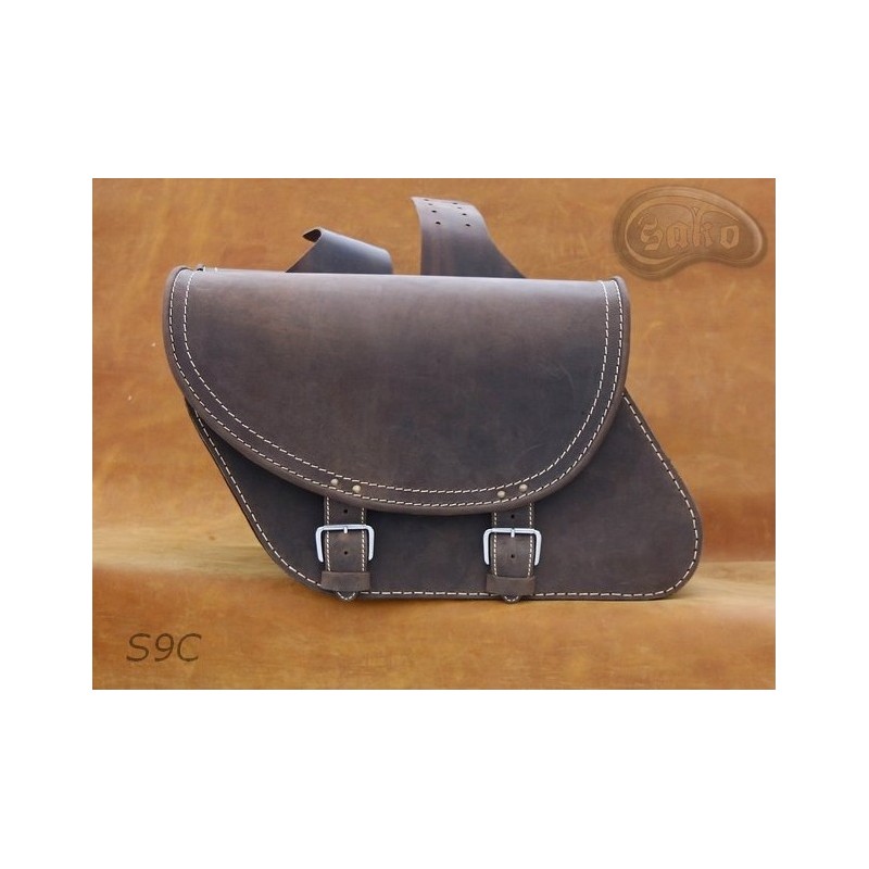 Leather Saddlebags S91 Brown 3  *TO REQUEST*