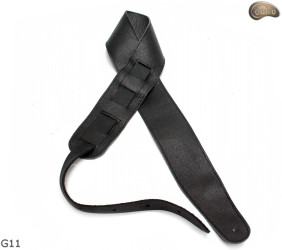 G12 guitar strap, double-sided leather strap for electric bass guitar