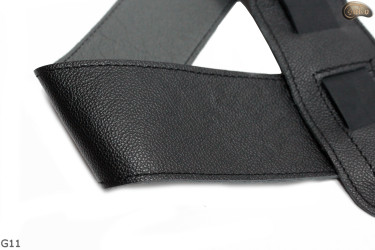 G12 guitar strap, double-sided leather strap for electric bass guitar