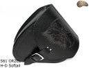 LEATHER SADDLEBAG S61 EAGLE H-D SOFTAIL