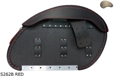 LEATHER SADDLEBAGS S262 RED