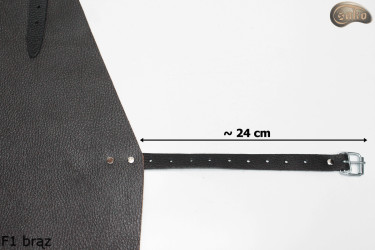 Kožená ochranná zástěra F1 BROWN/řezník/svářeč/kuchař/grilovač/zámečník