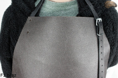 Kožená ochranná zástěra F1 BROWN/řezník/svářeč/kuchař/grilovač/zámečník