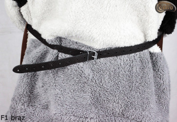 Leather protective apron F1 BROWN/butcher/welding/chef/barbecue/locksmith