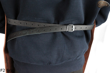 Leather protective apron F2 BROWN /butcher/welding/chef/barbecue/locksmith