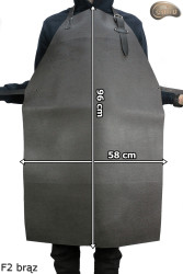 Bőr védőkötény F2 BROWN /hentes/hegesztő/szakács/barbecue/lakatos