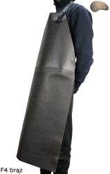 Kožená ochranná zástěra F4 BROWN /řezník/svářeč/kuchař/grilovač/zámečník